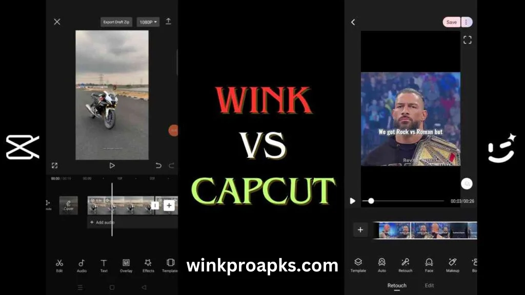 Wink VS Capcut