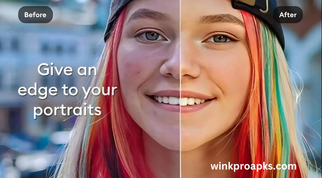 Wink Video enhancer tool VS Remini Video retouching APK