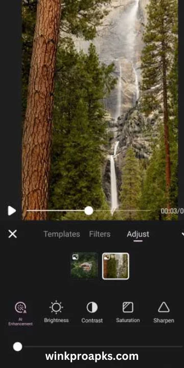 Wink Video Retouching APK VS VN Video editor